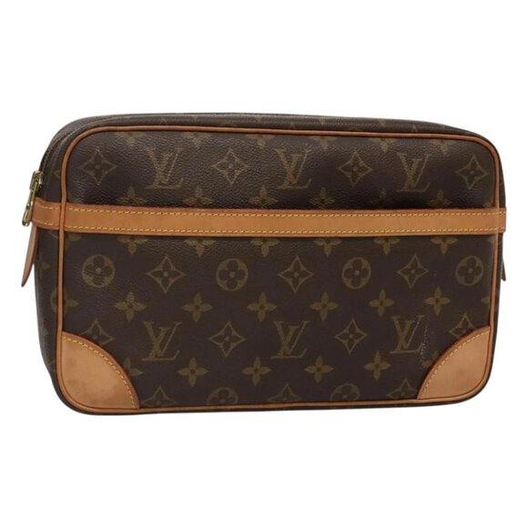LOUIS VUITTON Monogram Compiegne 28 Clutch Bag - Picture 1 of 16